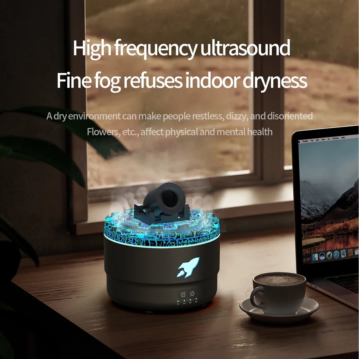 Cannon Air Humidifier (With LED Lights)